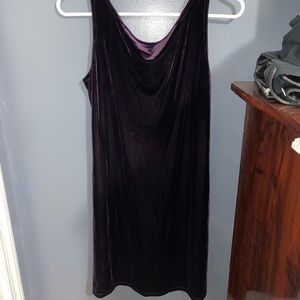 G.A.S. Velvet Purple Mini Dress